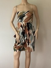 ANN TAYLOR (Size 2) Fall Shades Water Color Strapless Draped Mini Dress