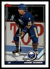 1991-92 Topps Darrin Shannon Buffalo Sabres #214