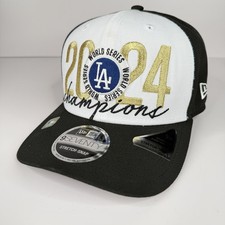 Los Angeles Dodgers Hat Cap Snap Back Mens OSFA Black 2024 World Series New Era