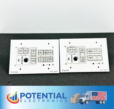 LOT OF 2 Extron MLC 226 IP MediaLink Controller Enhanced Panel FREE SHIPPING  