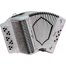 Alacran Alacran Accordion with case and straps White Fa/FBE