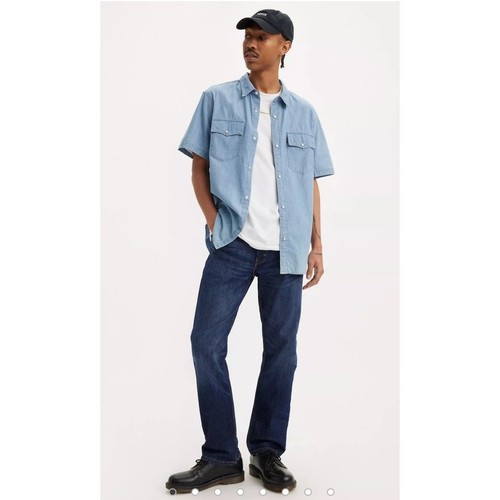 Levi's 513 Herren Straight Flex Stretch Blau Denim Jeans Größe 36" - Bild 14 von 14