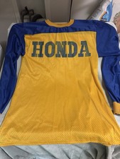 Vintage 70s 80s Honda Hondaline Motocross Dirt Bike Jersey Size Medium Made USA