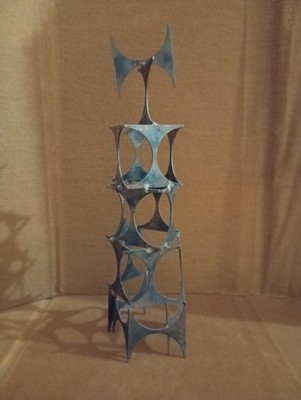 Mid Century Modern Marc Creates Mark Weinstein Brutalist Table Sculpture 16''