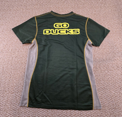 CSG Oregon Ducks NCAA Shirt Size M Green/Gray/Yellow Go Ducks