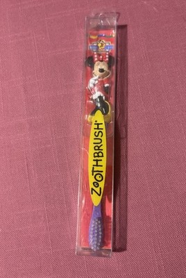 Vintage 1992 Minnie Mouse Stuff for Kids Zoothbrush Minnie on Toothbrush NEW 6''