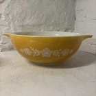 Pyrex Cinderella Mixing Bowl 444 Butterfly Gold Harvest Gold 4 Qt VTG