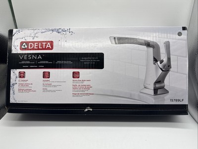 Delta 15789LF Vesna Single Handle Centerset Bathroom Faucet Chrome 1 Or 3-Hole