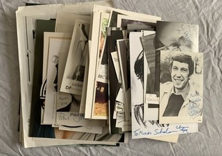 Collection of Signed Photos/Autographs Sport Screen Music & Theatre 1980s