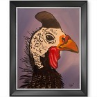 Guinea Fowl Art Print 8x10 Signed Giclee Suspicious Character Bird Wall Art Gift — photo 1