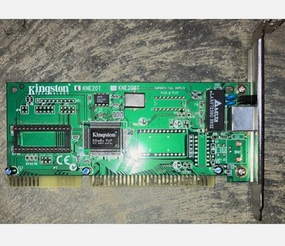 Kingston KNE-20T 10 Base-T PNP ISA Ethernet Adapter TESTED