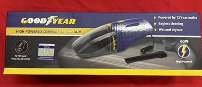 Goodyear 12V 60WHigh-Powered Compact Car Vacuum Vac Bagless Cleaner - NEW IN BOX