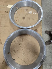 Vintage Chrome Trim / Beauty Rings - Set of Two - 14”