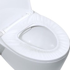 20pcs Clear Disposable Toilet Seat Cover Portable Disposable Toilet Seat Pad