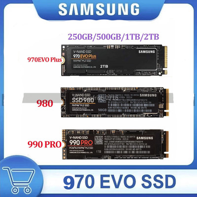 250GB 500GB 1TB 2TB SAMSUNG SSD 970EVO Plus/980/990 PRO PCIe 3.0×4 NVMe M.2 Lot