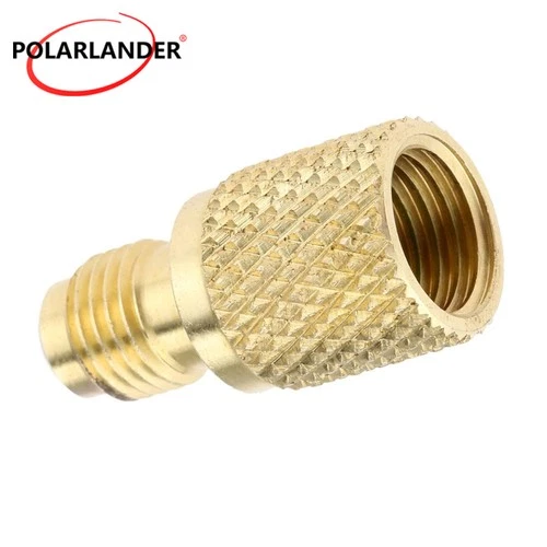 1/4" Male to 1/2" Female R134A Brass Adapter Fitting for AC Refrigerant System