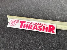 Garage Thrash Racing Turbo Die Cut Sticker Decal Rare Chrome Pink Slap Drift Jdm