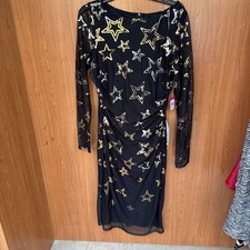 Vince Camuto Women's Black Sequined Bodycon Dress Plus Size 16W