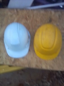 2 Construction Safety Hardhats