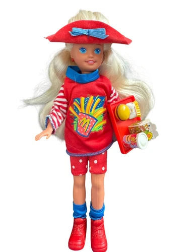 VTG Mattel Barbie SISTER McDonalds Happy Meal Stacie 11474 TRAY HAT SHOES OUTFIT