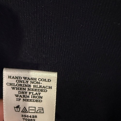 Ann Taylor Button Front Navy Cardigan NWT Large Classic Crewneck Office Layering - Picture 5 of 5