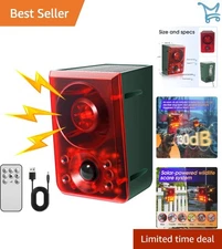Solar Outdoor Motion Sensor Alarm Deer Raccoon Skunk Bear Coyote Deterrent