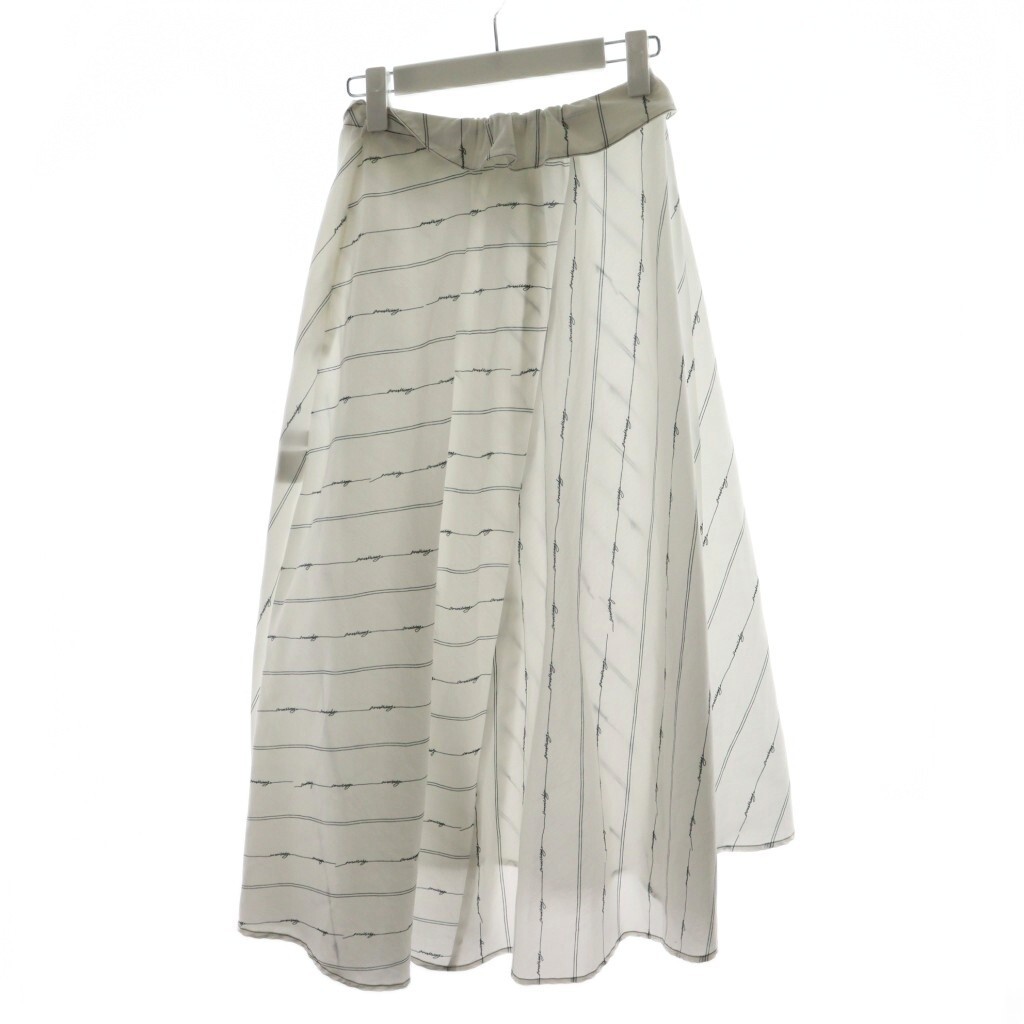 Ameri VINTAGE Flare Midi Skirt Long Asymmetrical … - image 2