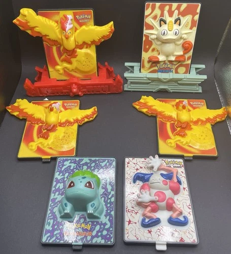 Vintage Pokemon 3D Card Burger King Toy 2000 Pokemon The Movie Nintendo Game