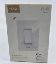 MOES WiFi Smart Wall Light Switch 3 Way Alexa Google APP Timer NIB Unused