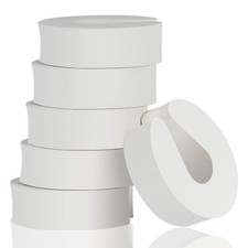 6 PCS White Foam Baby Proof Door Pinch Guards Stopper Prevents Slamming Safe