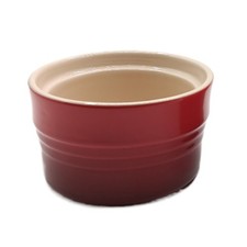 Le Creuset Ramekin 7 oz Cerise Stoneware Creme Brulee Souffle Pot Pie Single New