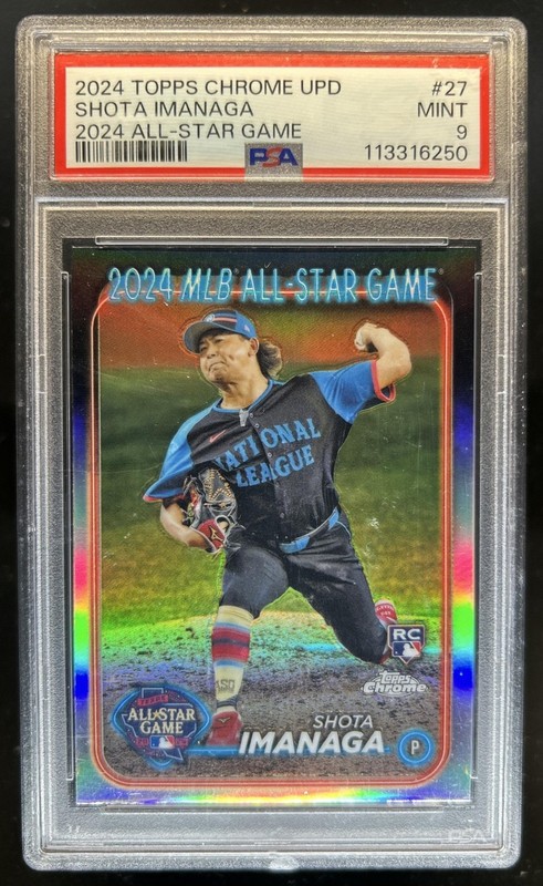 2024 Topps Chrome Update Shota Imanaga All-Star Game RC #ASGC-27 Cubs PSA 9