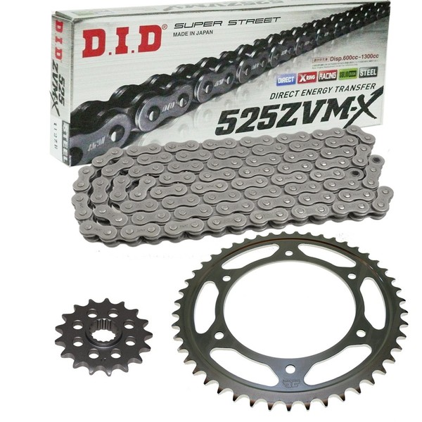 Kettensatz Honda XL600V 87-88 Kette Did 525 ZVM-X 118 Offen 15/47-image
