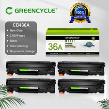 CB436A Replacement Black Toner 4 Pack for HP LaserJet P1505 P1505n M1522nf 36A