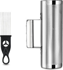 Guiro Instrument Stainless Steel Guiro 8" 3" Professional Metal Shaker with Scra