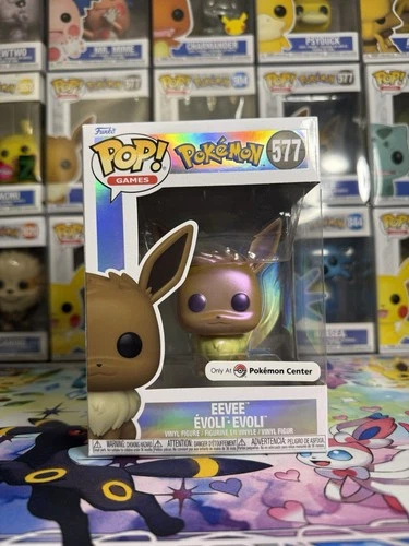 Funko Pop! Pokemon: Eevee #577 Pokemon Center Exclusive Pearlescent