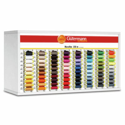 Gutermann Maraflex elastisches Nähen 150m Faden für Nähte Vollfarbpalette 777000