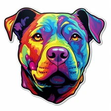 8x car sticker decal pit bull terrier tuning sticker car 9x9 cm