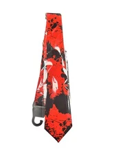 Men Boy Unisex Bloody Horror Novelty Halloween Retro Tie 2.5" Wide Necktie
