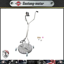 20" Pressure Washer Surface Cleaner w/ Handles & Wheels Quick Connect