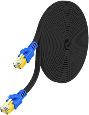 Flach Cat8 Ethernet Kabel Netzwerk LAN Kabel Kabel 40 Gigabit Internet Router