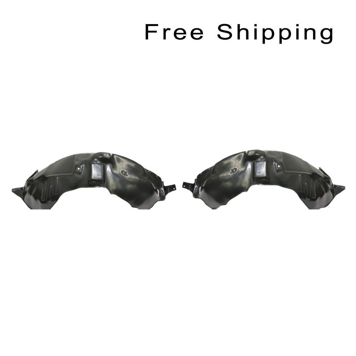 Inner Fender Splash Shield Front Set of 2 LH & RH Side Fits