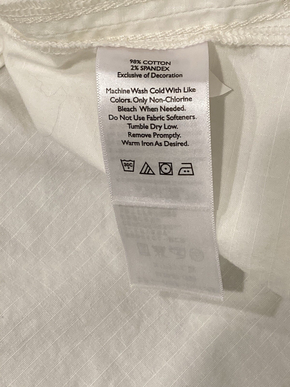 Eddie Bauer Solid White Jacket Classic Button Up … - image 9