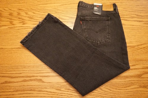 NWT WOMEN'S LEVI JEANS Size 34 Middy Ankle Boot Cut Mid Rise Premium Black $108