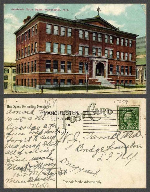 NEW HAMPSHIRE Manchester VINTAGE POSTCARD eBay