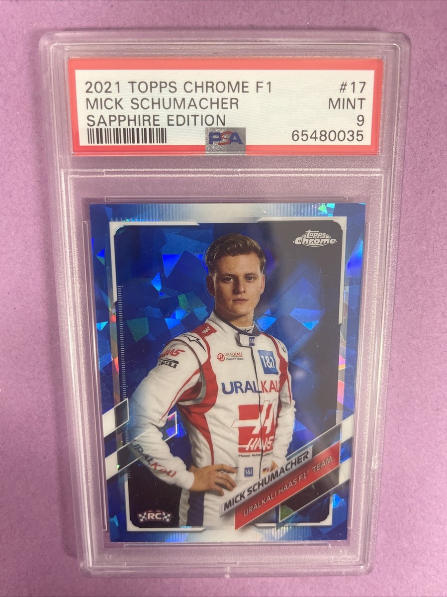 Graded 2021 Topps Chrome F1 Mick Schumacher #17 Rookie RC PSA 10 Gem Mint