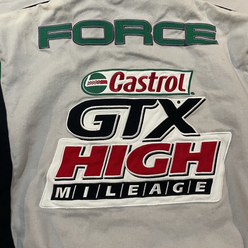Vintage John Force GTX NASCAR Jacket Castrol Mens Medium JH Design - Picture 8 of 16