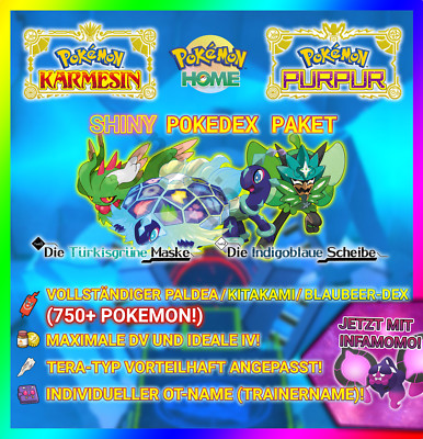  750+ SHINY KARMESIN/PURPUR POKEDEX  CUSTOM-OT | Shiny Koraidon Shiny Miraidon