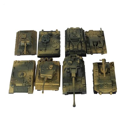 8 Stück 4D Modern Tank Model 1:72 Schweres Panzersand Tischmodell Wargame