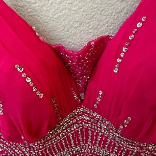 abito da ballo jasz couture by adagio bella rosa caldo brillante scintillante paillettes donna 10 - Foto 5 di 8